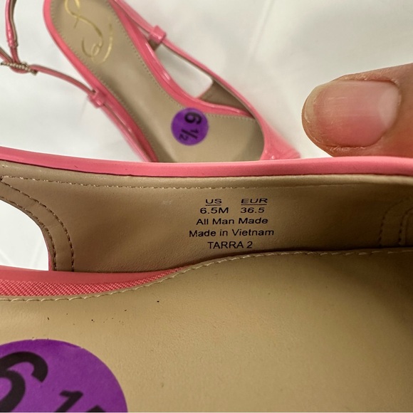 Sam Edelman Women's Tarra 2 Slingback Heel Pink Lotus Size 6.5 NWOB - Picture 8 of 10